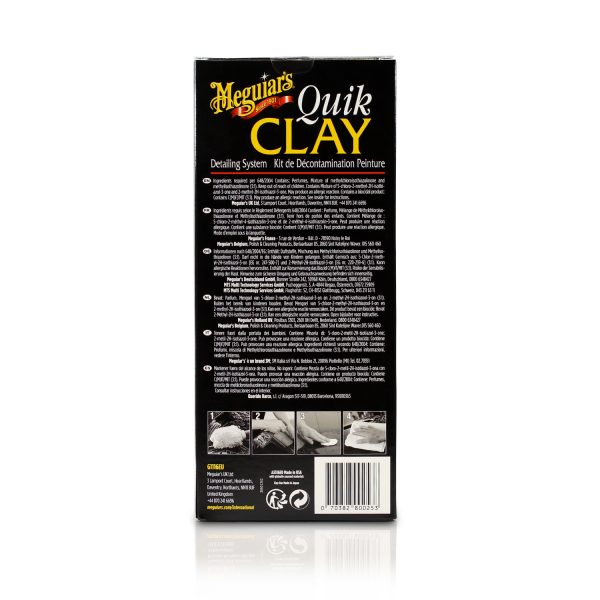 Meguiars quik clay kit. baksida