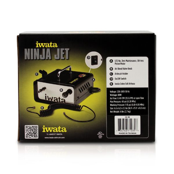 Iwata ninja jet low pressure airbrush compressor 1
